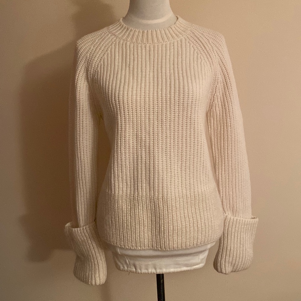 NWT AUTH MONCLER wide gauge boatneck SWEATER size S true to size